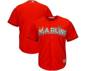 Miami Marlins Blank Majestic Orange Official Cool Base Team Jersey