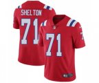 New England Patriots #71 Danny Shelton Red Alternate Vapor Untouchable Limited Player Football Jersey