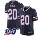 Buffalo Bills #20 Rafael Bush Limited Navy Blue Inverted Legend 100th Season Football Jersey