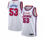 Philadelphia 76ers #53 Darryl Dawkins Swingman White Hardwood Classics Basketball Jersey