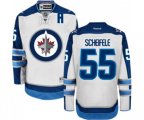 Winnipeg Jets #55 Mark Scheifele Authentic White Away NHL Jersey
