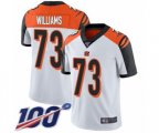 Cincinnati Bengals #73 Jonah Williams White Vapor Untouchable Limited Player 100th Season Football Jersey