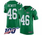 New York Jets #46 Neville Hewitt Limited Green Rush Vapor Untouchable 100th Season Football Jersey