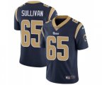 Los Angeles Rams #65 John Sullivan Navy Blue Team Color Vapor Untouchable Limited Player Football Jersey