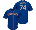New York Mets Chris Mazza Replica Royal Blue Alternate Road Cool Base Baseball Player Jersey