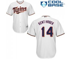 Minnesota Twins #14 Kent Hrbek Replica White Home Cool Base Baseball Jersey