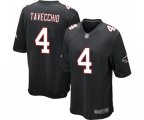 Atlanta Falcons #4 Giorgio Tavecchio Game Black Alternate Football Jersey