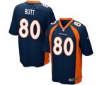 Denver Broncos #80 Jake Butt Game Navy Blue Alternate Football Jersey