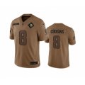 Minnesota Vikings #8 Kirk Cousins 2023 Brown Salute To Service Limited Football Stitched Jersey