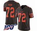 Cleveland Browns #72 Eric Kush Limited Brown Rush Vapor Untouchable 100th Season Football Jersey