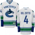 Vancouver Canucks #4 Michael Del Zotto Authentic White Away NHL Jersey