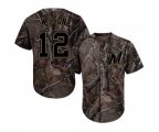 Milwaukee Brewers #12 Alex Wilson Authentic Camo Realtree Collection Flex Base Baseball Jersey