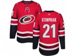 Carolina Hurricanes #21 Lee Stempniak Authentic Red Home NHL Jersey