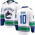 Vancouver Canucks #10 Pavel Bure Fanatics Branded White Away Breakaway NHL Jersey