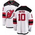 New Jersey Devils #10 Jimmy Hayes Fanatics Branded White Away Breakaway NHL Jersey