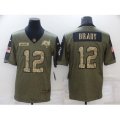 Tampa Bay Buccaneers #12 Tom Brady Nike Camo 2021 Salute To Service Limited Player Jersey