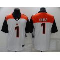 Cincinnati Bengals #1 Ja'Marr Chase Nike White Draft First Round Pick Limited Jersey