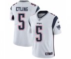 New England Patriots #5 Danny Etling White Vapor Untouchable Limited Player Football Jersey