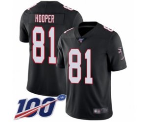Atlanta Falcons #81 Austin Hooper Black Alternate Vapor Untouchable Limited Player 100th Season Football Jersey