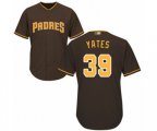 San Diego Padres #39 Kirby Yates Replica Brown Alternate Cool Base Baseball Jersey