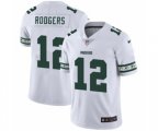 Green Bay Packers #12 Aaron Rodgers White Team Logo Cool Edition Jersey