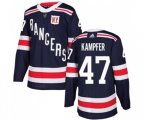 Adidas New York Rangers #47 Steven Kampfer Authentic Navy Blue 2018 Winter Classic NHL Jersey