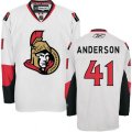 Ottawa Senators #41 Craig Anderson Authentic White Away NHL Jersey