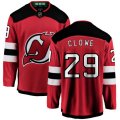 New Jersey Devils #29 Ryane Clowe Fanatics Branded Red Home Breakaway NHL Jersey
