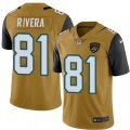 Jacksonville Jaguars #80 Mychal Rivera Limited Gold Rush Vapor Untouchable NFL Jersey