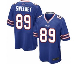 Buffalo Bills #89 Tommy Sweeney Game Royal Blue Team Color Football Jersey