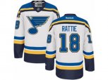 Reebok St. Louis Blues #18 Ty Rattie Authentic White Away NHL Jersey