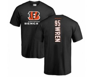 Cincinnati Bengals #95 Renell Wren Black Backer T-Shirt
