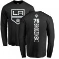 Los Angeles Kings #76 Jonny Brodzinski Black Backer Long Sleeve T-Shirt