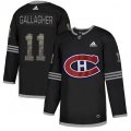Montreal Canadiens #11 Brendan Gallagher Black Authentic Classic Stitched NHL Jersey