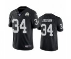 Oakland Raiders #34 Bo Jackson Black 60th Anniversary Vapor Untouchable Limited Player 100th Season Football Jersey