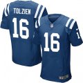 Indianapolis Colts #16 Scott Tolzien Elite Royal Blue Team Color NFL Jersey