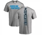 Carolina Panthers #22 Christian McCaffrey Ash Backer T-Shirt