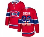 Montreal Canadiens #92 Jonathan Drouin Authentic Red USA Flag Fashion NHL Jersey