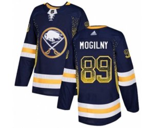Adidas Buffalo Sabres #89 Alexander Mogilny Authentic Navy Blue Drift Fashion NHL Jersey