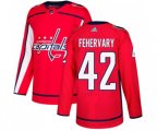 Washington Capitals #42 Martin Fehervary Premier Red Home NHL Jersey
