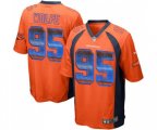 Denver Broncos #95 Derek Wolfe Limited Orange Strobe Football Jersey