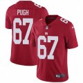 New York Giants #67 Justin Pugh Red Alternate Vapor Untouchable Limited Player NFL Jersey