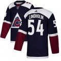 Colorado Avalanche #54 Anton Lindholm Authentic Navy Blue Alternate NHL Jersey