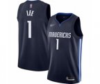 Dallas Mavericks #1 Courtney Lee Authentic Navy Finished Basketball Jersey - Statement Edition