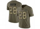 New York Jets #28 Curtis Martin Limited Olive Camo 2017 Salute to Service NFL Jersey