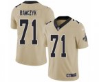 New Orleans Saints #71 Ryan Ramczyk Limited Gold Inverted Legend Football Jersey