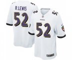 Baltimore Ravens #52 Ray Lewis Game White Football Jersey