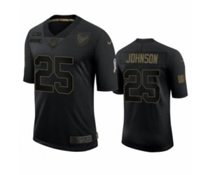 Houston Texans #25 Duke Johnson Black 2020 Salute to Service Limited Jersey