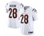Cincinnati Bengals #28 Joe Mixon 2021 White Vapor Limited Stitched Football Jersey