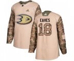 Anaheim Ducks #18 Patrick Eaves Authentic Camo Veterans Day Practice Hockey Jersey